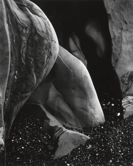 Edward & Brett Weston, Rock Pt. Lobos, silver print, 1930, printed 1955.